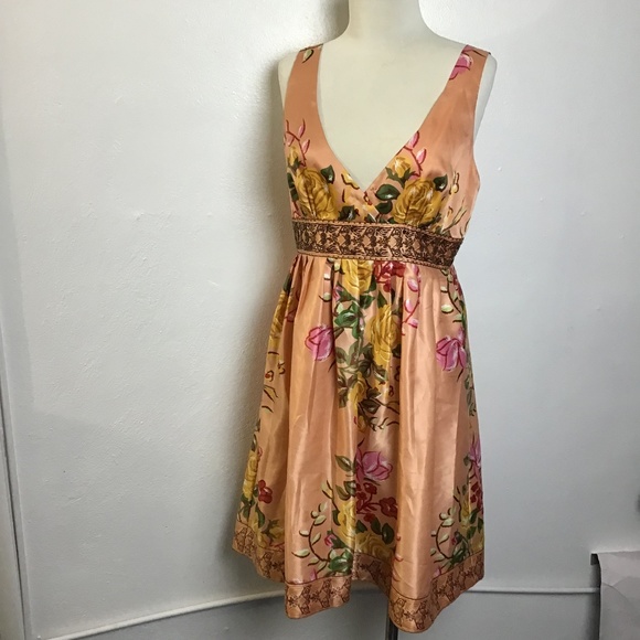 Forever 21 Dresses & Skirts - Forever 21 Floral Dress Coral size Large